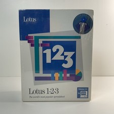 Lotus 1-2-3 DOS Spreadsheet Software Release 2.3 On Campus Factory Sealed NOS