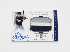 2018 Panini National Treasures Billy McKinney RC #52 Auto Jersey Patch #'d /99
