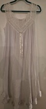 VTG 90's Victoria's Secret Country Nightgown L White Cotton Cottage Core Y2K 5
