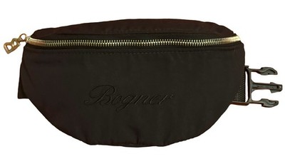Bogner Made in USA Embroidered Black Belt Bag Fanny Pack