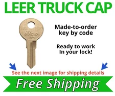 LEER Truck Cap Keys Topper Tonneau Cover Replacement Key Cut by Code SL001-SL025