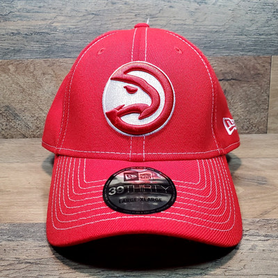 Atlanta Hawks Men's New Era Red Team Classic 39THIRTY NBA Flex Hat L/XL NEW