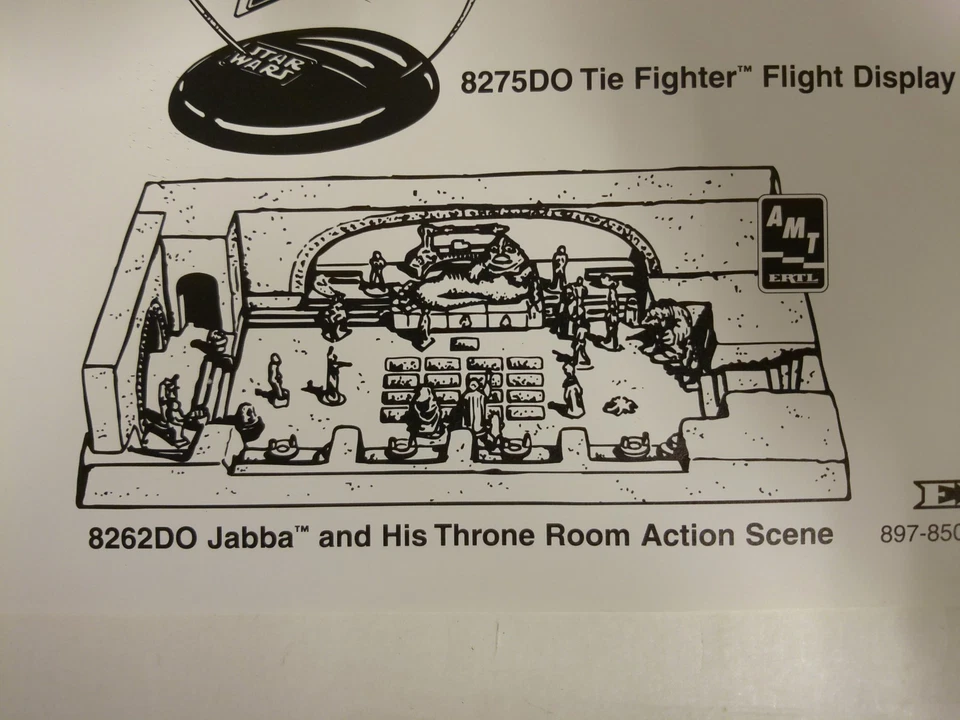 RARE 1996 Lot of 3 Black & White AMT/ERTL Star Wars Clip Art - Image 4 of 4