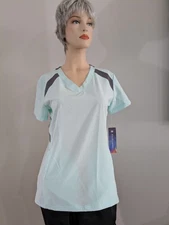 White Cross "FIT" Scrub Top #746, Size Small, Color~Moonlight Jade~4 Way Stretch