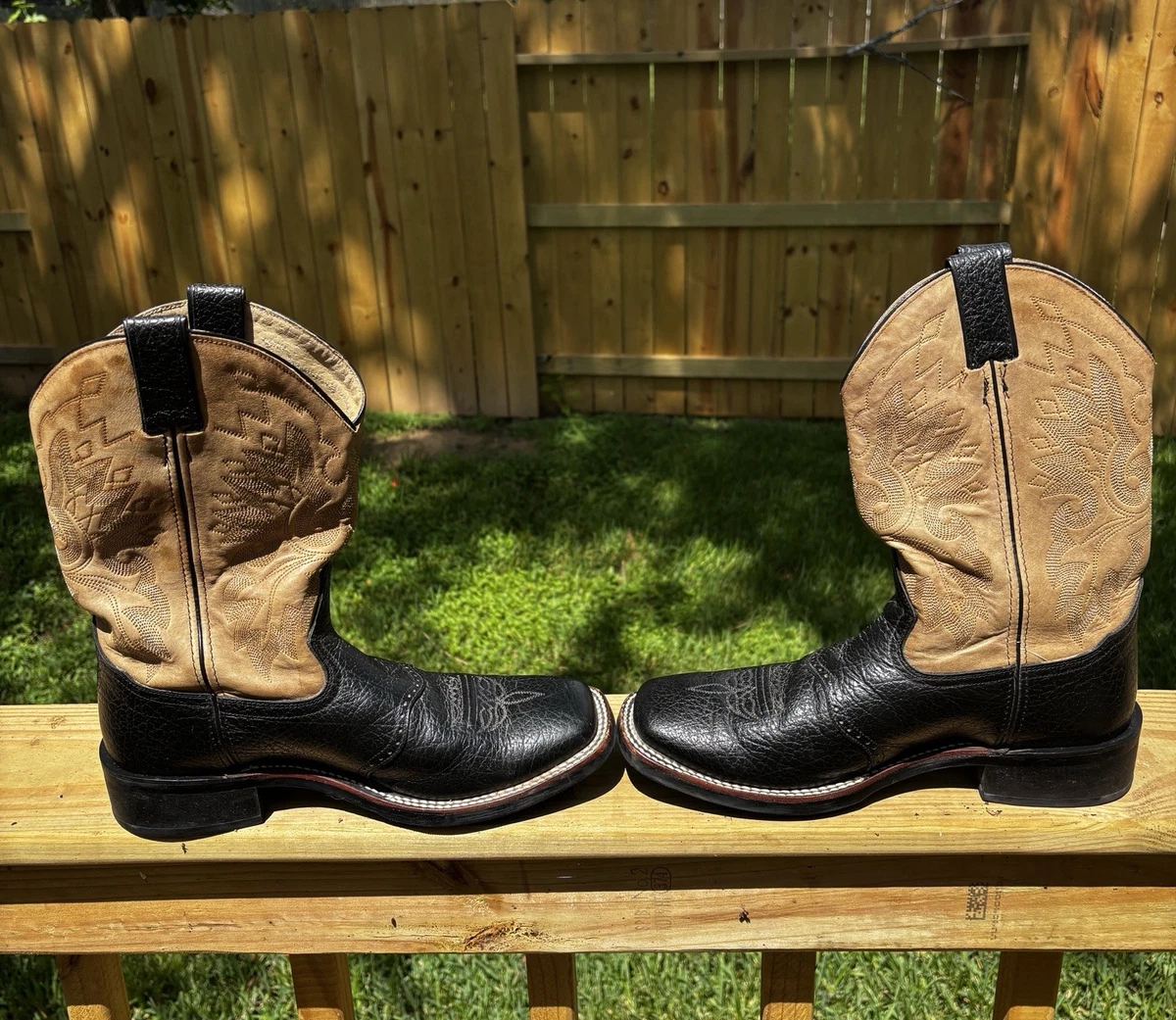 Double-H Boots Black Western Boots for Men for Sale | Shop New