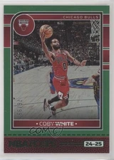 2024-25 Panini NBA Hoops Green 76/99 Coby White #43 w1s
