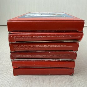 Lot of 6 Intellivision Mostly Complete Games w/ Manuals Overlays Vintage 1980s