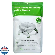 40 Disposable Potty Bags, Potty Liners Compatible with OXO Tot 2-in-1 Go Pott