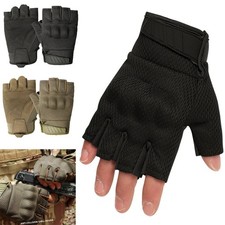 Tactical Fingerless Gloves Combat Shooting Half-Finger Bike Gloves for Men Women