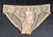NEW Intimissimi Lace  Tulle Briefs Beige Size S
