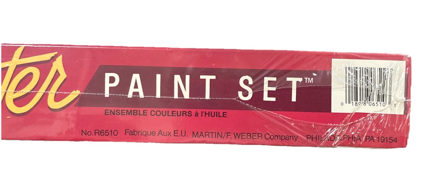 Martin F. Webe R6510 Bob Ross Master Oil Paint Set Sealed Wet On Wet Technique