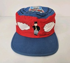Vintage Thomas And Friends Hat Youth Train Conductor Cap 1992 Britt Allcroft M/L