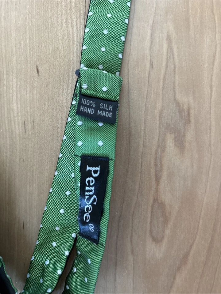Corbatas de moño de seda tejidas con lunares Pensee para hombre usadas Foto 2 de 4