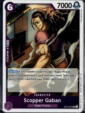 Scopper Gaban OP13-067 Rare Carrying On His Will One Piece Foil Near Mint