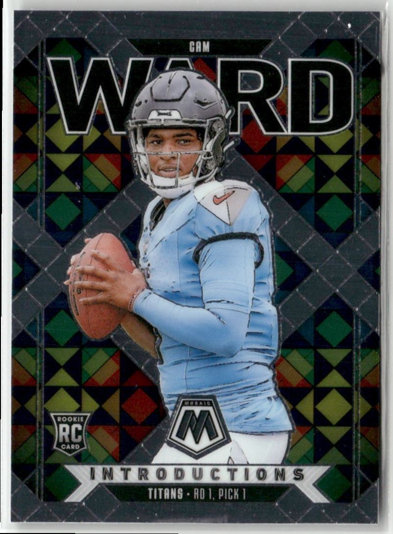 2025 Panini Mosaic Introductions Cam Ward Rookie Tennessee Titans