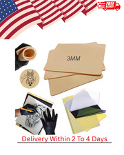 3MM Tattoo Skin Practice Kit - 13Pcs Fake Skin and Stencil Paper Kit Including 3