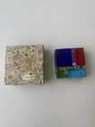 Vintage MCM Murano Glass Paperweight NOS In Box Made In Italy
