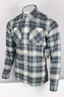 Kuhl Men's Dillingr Flannel Long Sleeve Button Shirt Fog Harbor Blue 7186