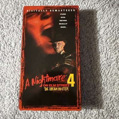 Nightmare on Elm 4 Dream Master VHS Video Tape Movie Horror Digitally Remastered