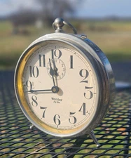 Westclox Big Ben Alarm Clock!! Very Nice Plating!!