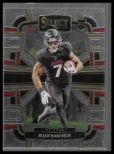 2023 Panini Select Bijan Robinson #4 RC Falcons RB CONCOURSE Rookie BASE