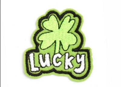 Lucky Green Clover Patch – Irish Shamrock Embroidered Iron-On, Good Luck Souvenir, Athena Brands