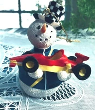 ROMAN, INC - SNOWMAN ORNAMENT - STATE OF INDIANA (INDY 500)