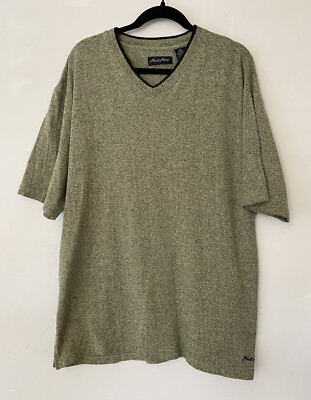 KARL KANI◆カールカナイ フーディ College Heavy Crop [Olive] Karl Kani Silk Poly Blend Lightweight Sweater Shirt XL OG