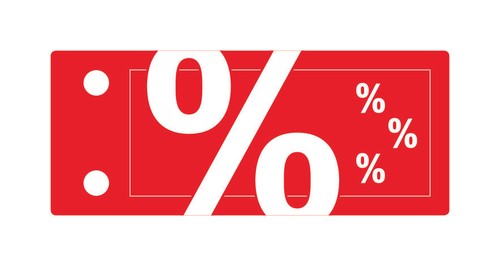 Bandera, VENTA, porcentaje, marca, percha, marca de talla, mercancía promocional - Imagen 2 de 7