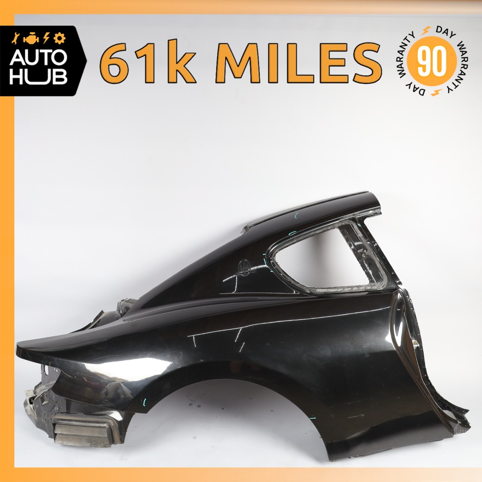 08-18 Maserati GranTurismo S M145 Rear Right Side Quarter Panel Cut OEM 61k