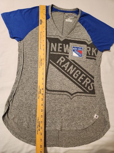 NHL New York Rangers Ladies Short Sleeve T-Shirt - Majestic Fan Fashion Sz-MED - Picture 10 of 20