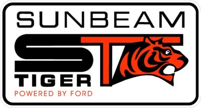 #798 (2) 2'' Sunbeam Tiger Vintage Decal Sticker LAMINATED