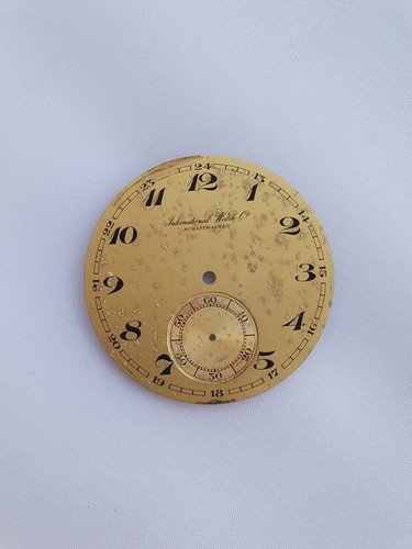 the good condition gold plated pocket watch dial IWC Schaffhausen - Picture 2 of 3