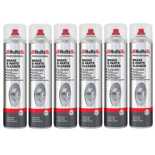 Holts Brake Cleaner Spray For Brakes and Clutch Systems, 6 x 600ml