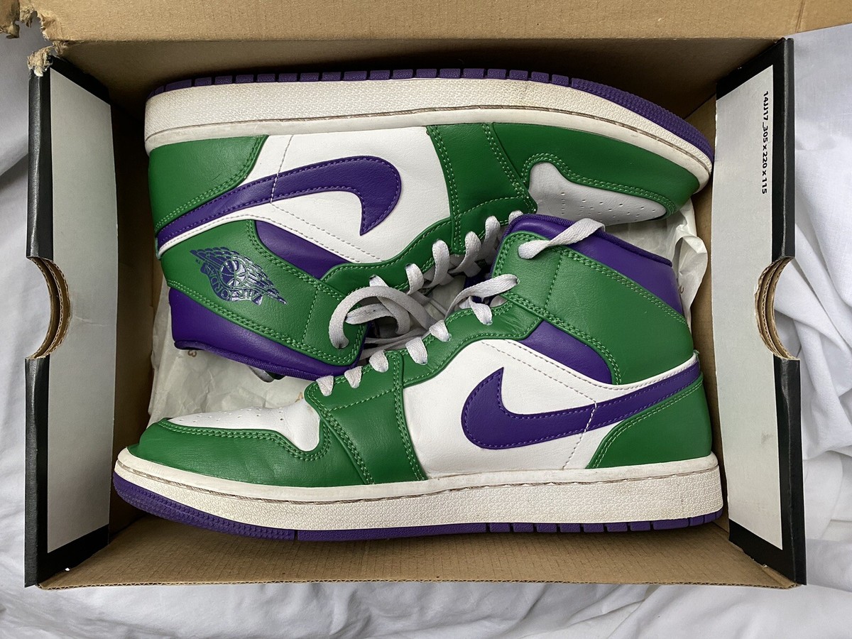 Jordan Mid Incredible Hulk Aloe Verde Court Purple White UK  554724-300