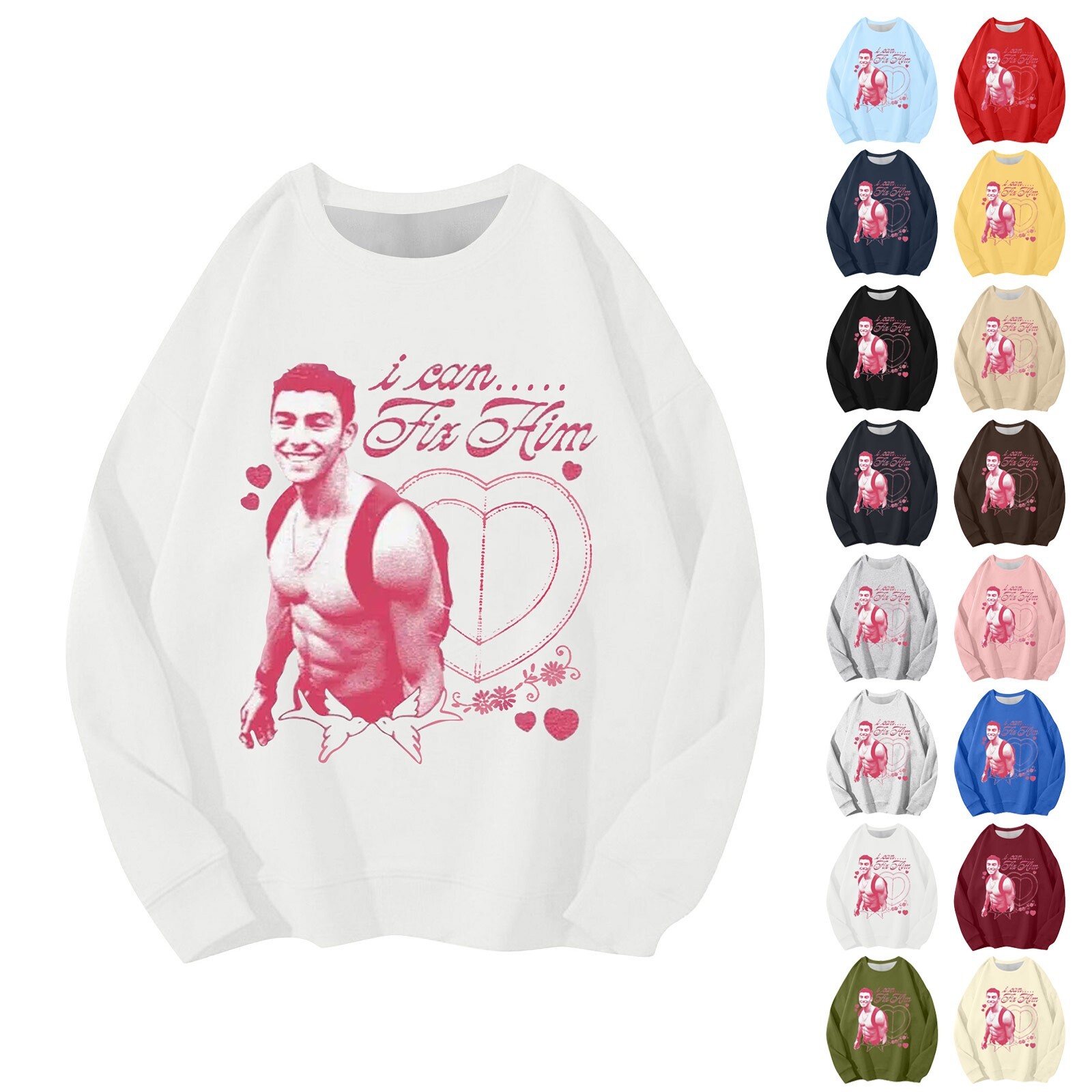 Luigi Mangione I Can Fix Him Unisex Pullover Hoodie Cute Comfortable Sweatshirt for Men and Women