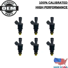 OEM 6x Bosch Fuel Injectors Fits 1994 - 1996 Mercedes-Benz C220 2.2L I4
