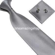 Men’s Tie  Set – Handmade Woven Tie, Cufflinks & Handkerchief – Wedding/Party