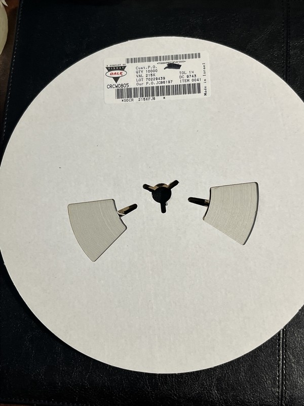 10000 PCS VISHAY CRCW08052153F RES SMD 215 KOHM 1% 1/8W 0805