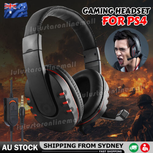 Gaming Headset Wired Headphones with Mic Fit For Xbox PS4 PS5 Nintendo Switch AU