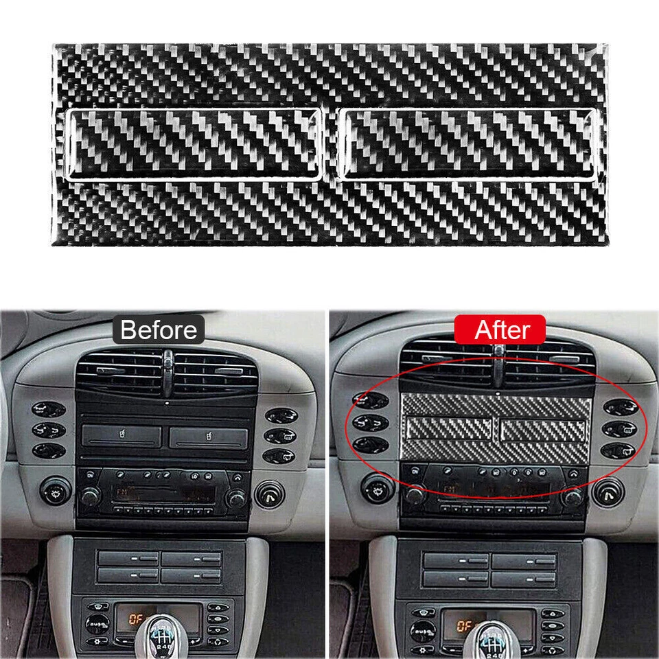 13Pcs Carbon Fiber Interior Decorative Cover Trim For Porsche Boxster/996 98-04 - Изображение 4 из 4