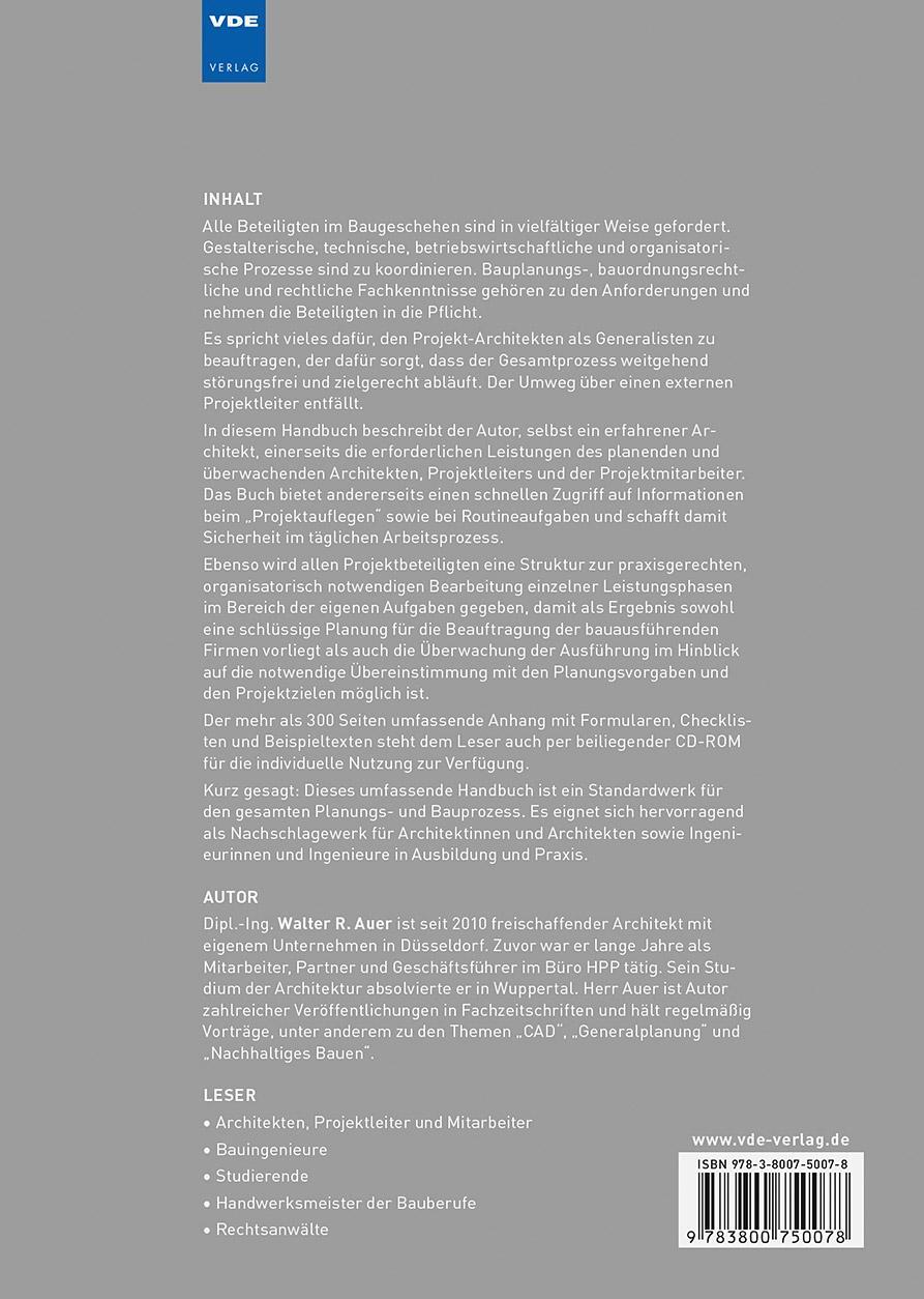 Thumbnail - Der Architekt Als Generalist, Walter R. Auer