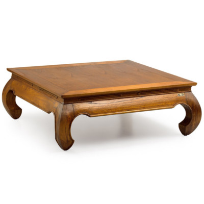 TAVOLO BASSO ORIENTALE LIVING DECO' VINTAGE LEGNO ETNICO cm100 x