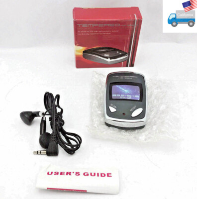 New Handheld FM Wireless Audio Receiver - Scan Radio + Earbud Headphones 
