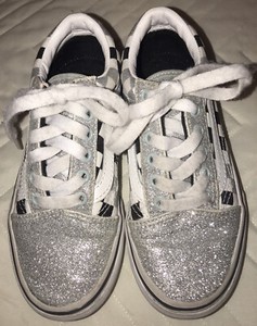 glitter checkerboard old skool