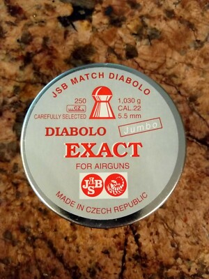JSB Exact Jumbo Pellets .22 15.89gr 250ct NOS made 2008/09