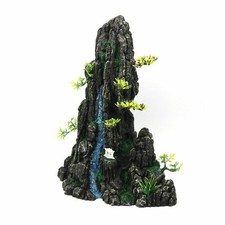 13" Fish Aquarium Decoration Artificial Simulation Waterfall Rockery Decor Gift