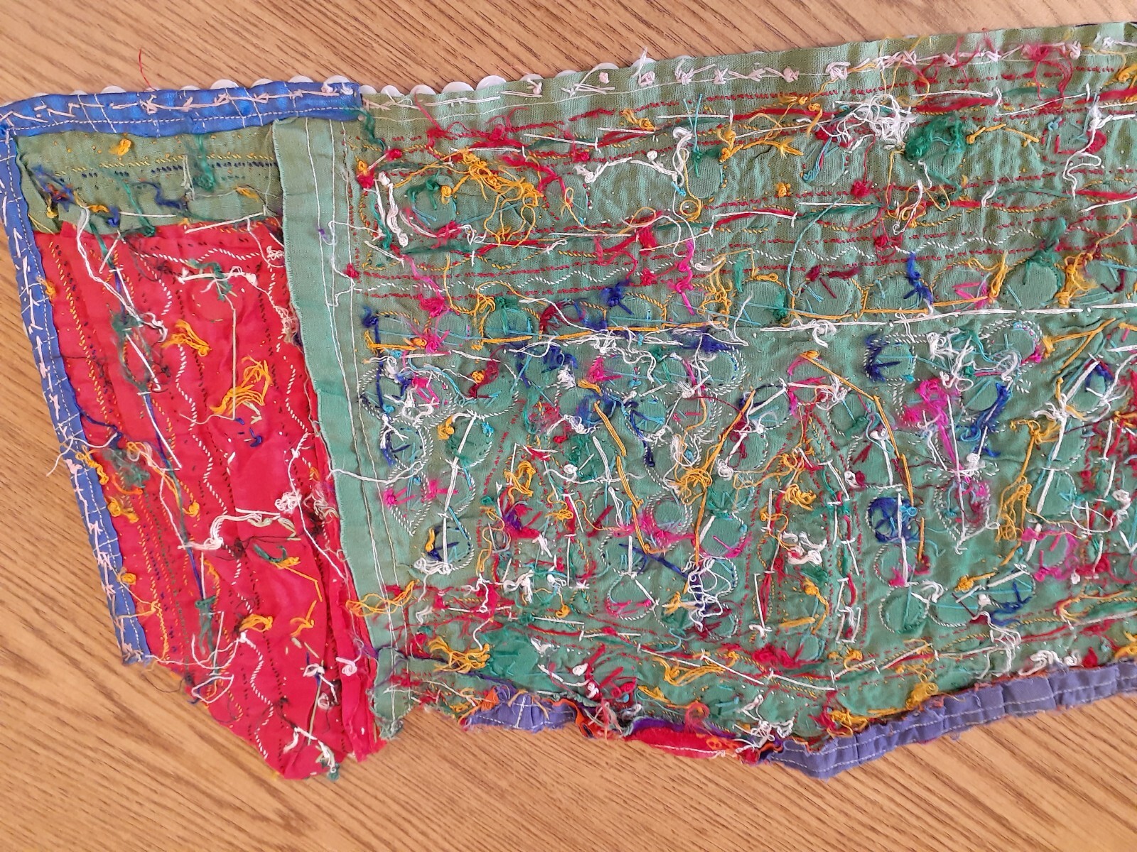 Patchwork Quilt Embroidered Handmade Panel Mirror… - image 23