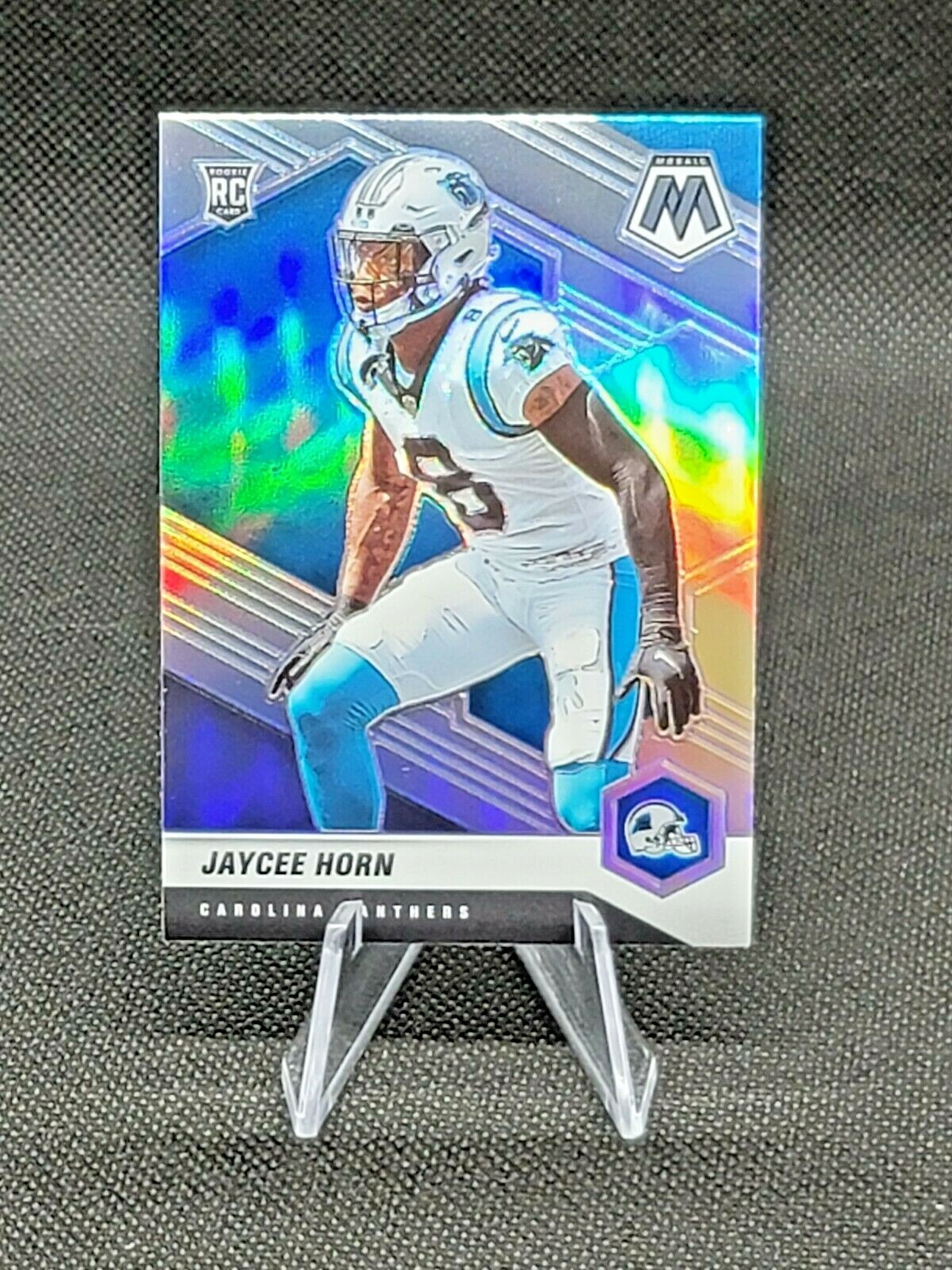 2021 Panini Mosaic Football Jaycee Horn Silver Prizm RC Variation #343-V Card