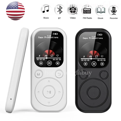 Mini Bluetooth HiFi MP3 Player FM Radio Audio Recorder Sport Music Player 0-64GB